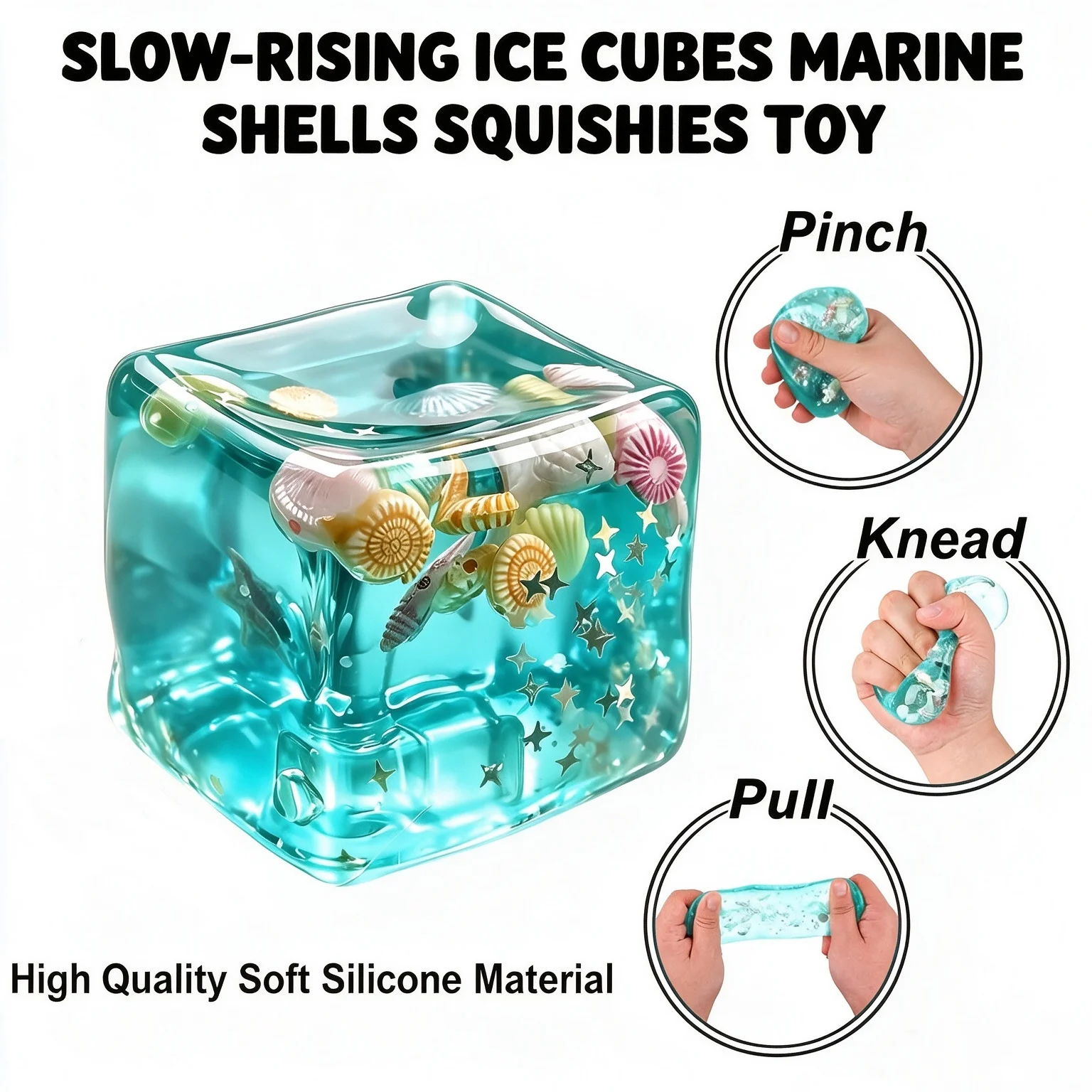 Ocean Squishy Stress Balls Maltose Water Fidget Toy Bulk Sensory Aid For Anxiety Stress Relief Autism Leisure Gift For Adults
