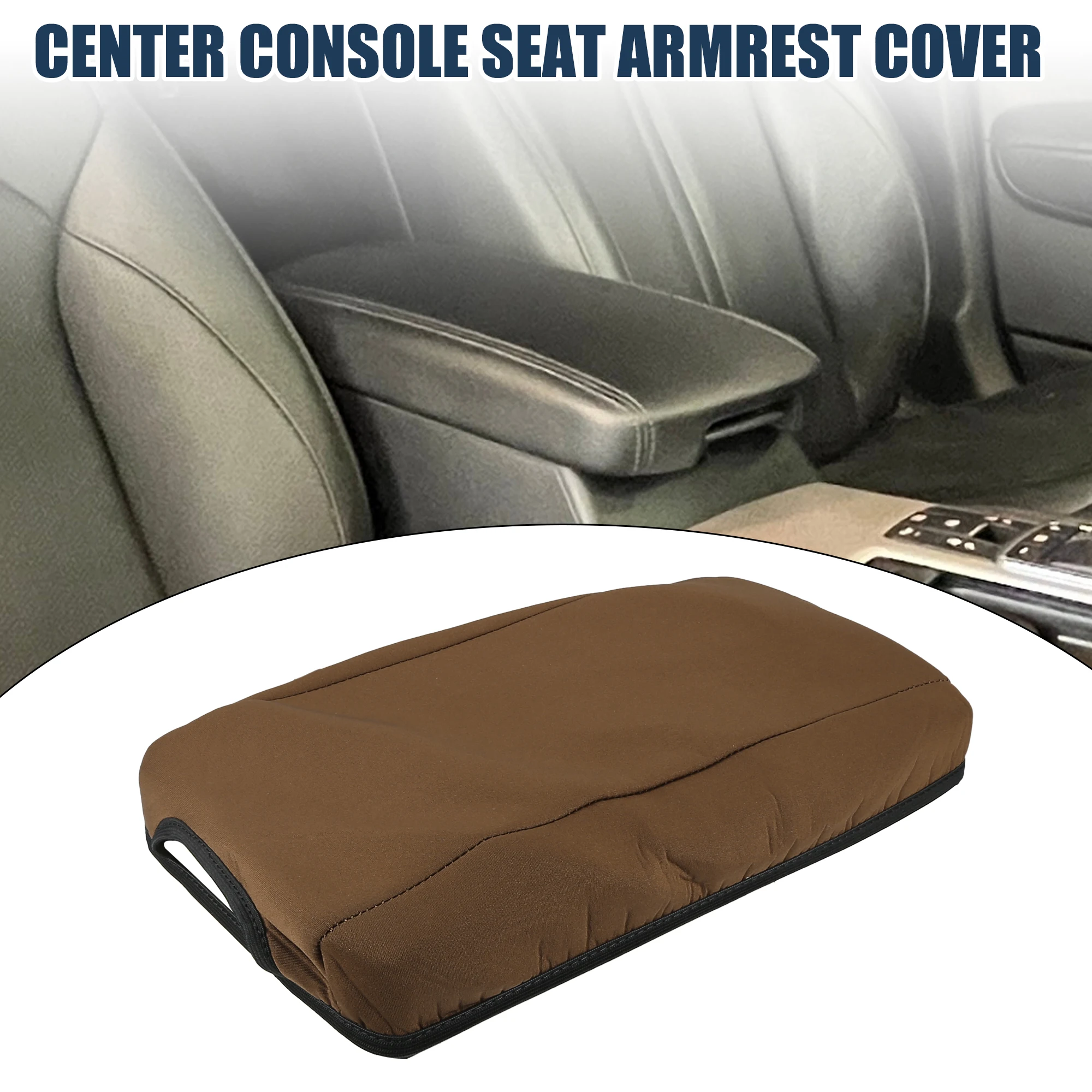 UXCELL Car Armrest Protector Cover Pad for Kia Optima 2015 2016 2017 2018 2019 Brown