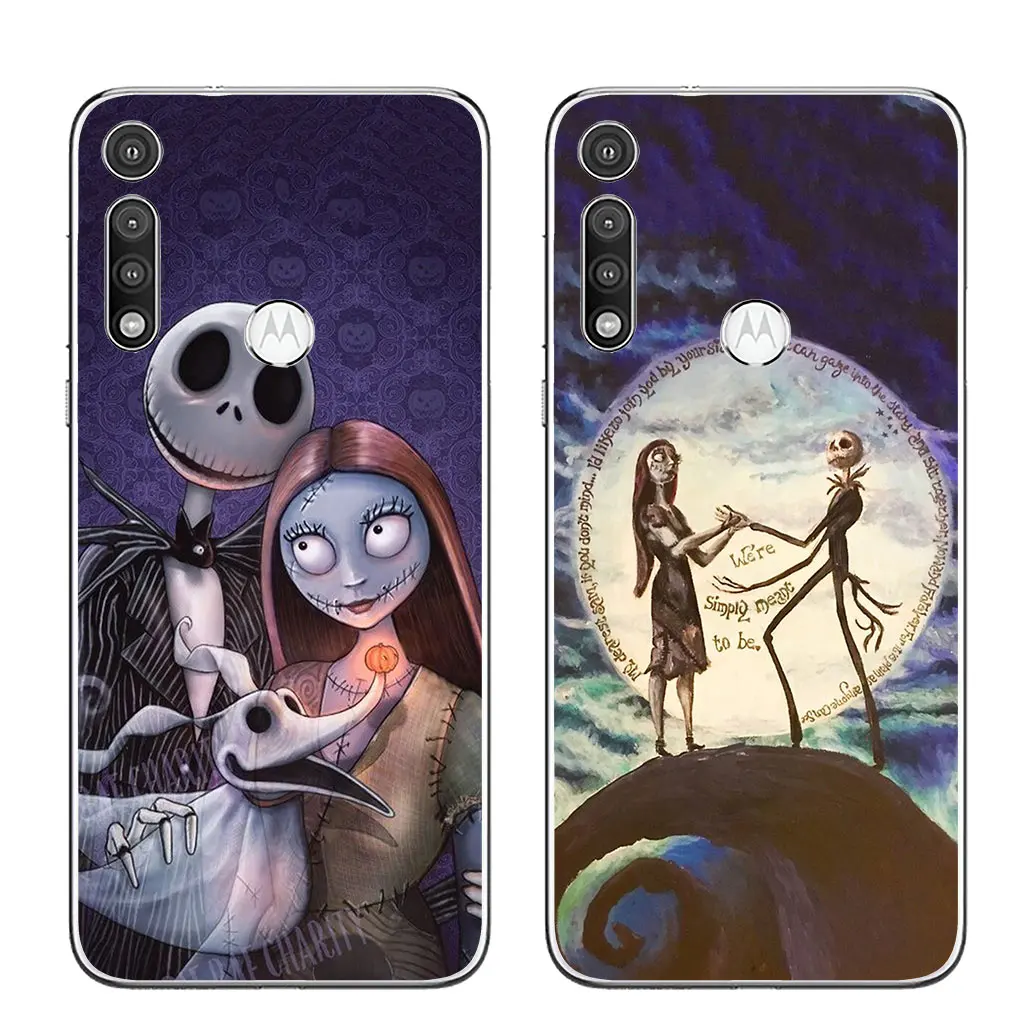 Christmas Halloween Jack Skellington for Motorola Moto Edge 40 50 Pro 30 Ultra neo 20 One Fusion G200 E22 E40 E30 E22I Case