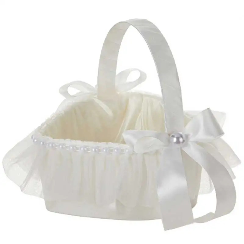 結婚式用フラワーバスケット、愛の形、花びらの紙吹雪、キャンディーパーティー用品、女の子のフルーツバスケット、家の装飾、1個