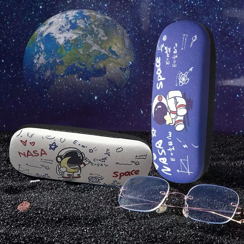 Cartoon Glasses Box Simple Astronaut Reading Eyewear Case Dustproof Pressure Resistant Sunglasses Organizer Men Women