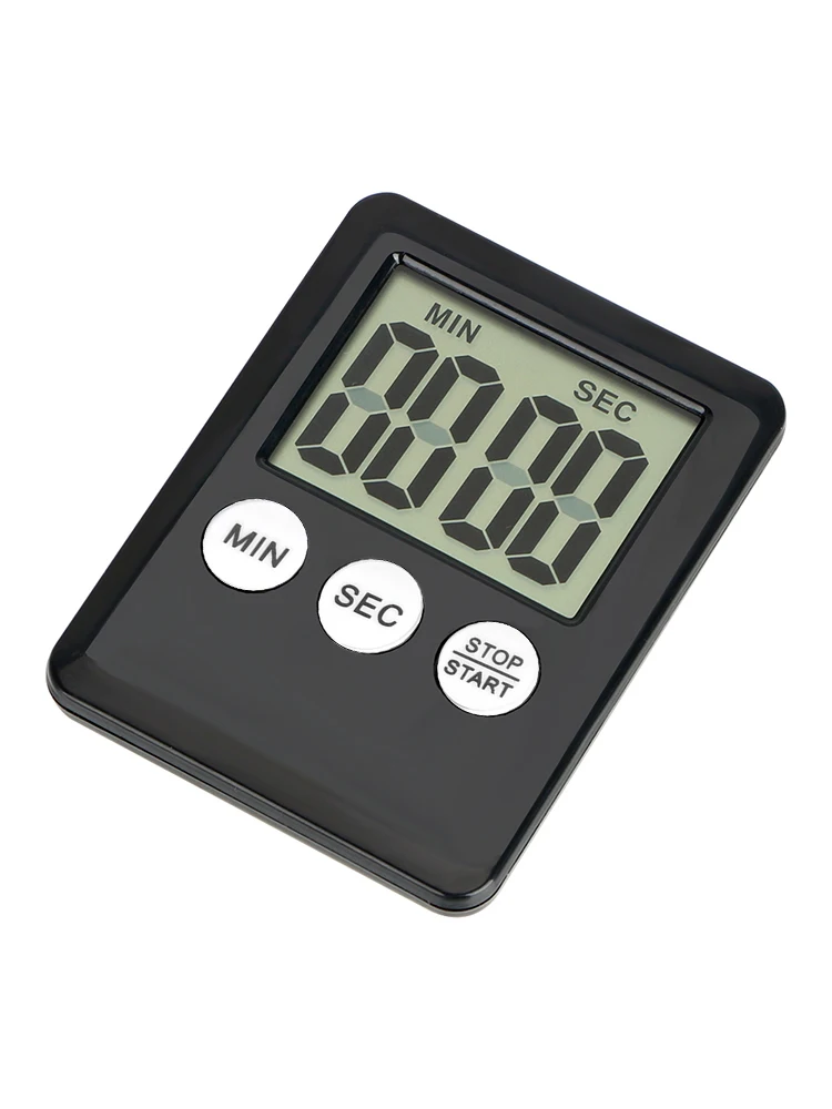 DIYWORK Budzik Kwadratowy Duży Cyfrowy Ekran LCD z Magnesem Odliczanie Cienki Prosty Modny Kuchenny Timer Gotowania — zdjęcie 2