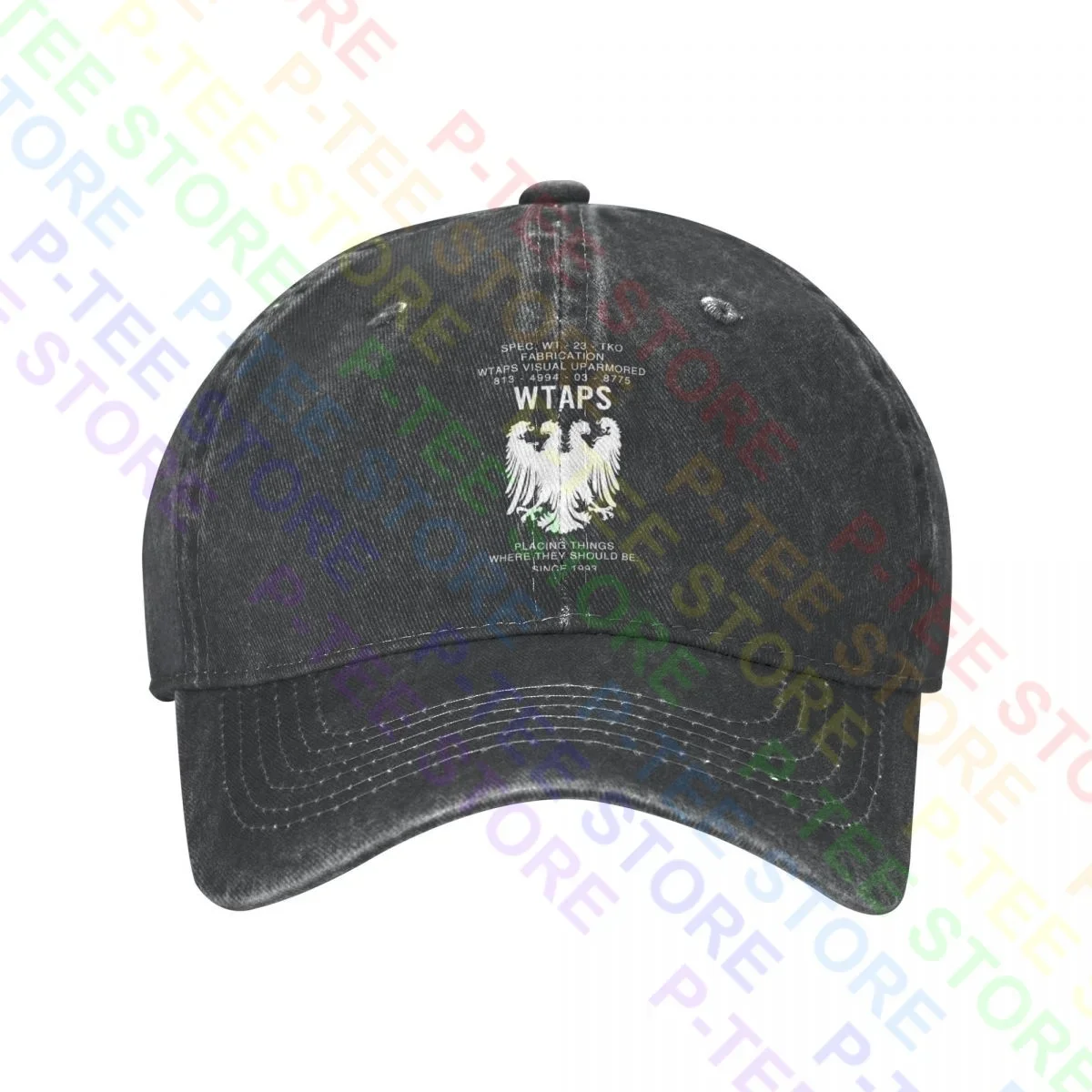 

Wtaps Геральдическая соседка Wacko Maria Cav Пустая джинсовая бейсболка Шляпы дальнобойщика Дизайн Harajuku