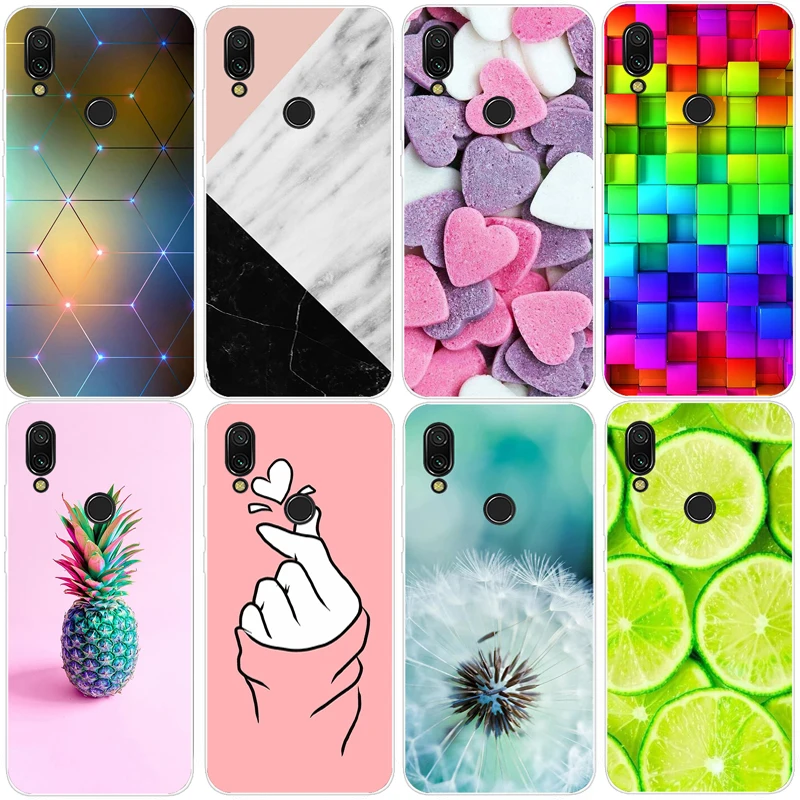 Dla Xiaomi Redmi Note 7 pokrowiec silikonowy Note7 Soft Tpu do Xiaomi Redmi Note 7 Pro Case Fundas Coque Redmi 7 Redmi7 Case Coque