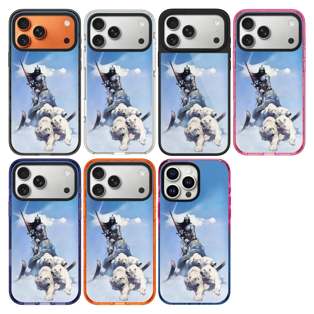 

261232 Acrylic Black Border Magnetic Phone Cover for IPhone 12 13 14 15 16 17 Pro Max Case for IPhone 17 Air