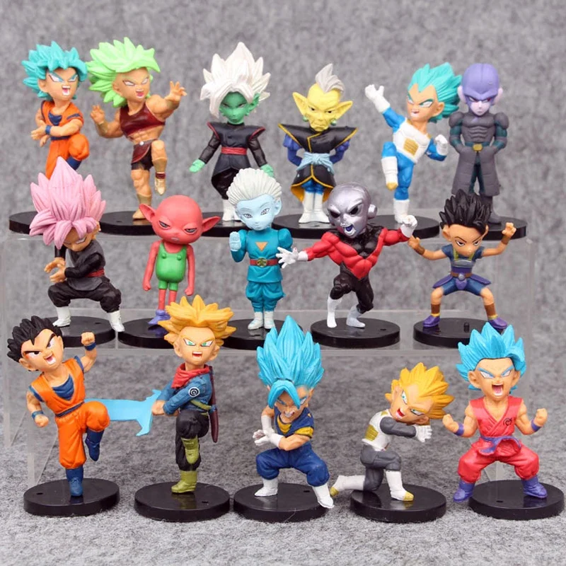 Dragon Ball Z Super Saiyan Son Goku Аниме Фигурка Son Gohan Vegeta Broly Piccolo Majin Buu Набор Детские игрушки-сюрпризы Подарки