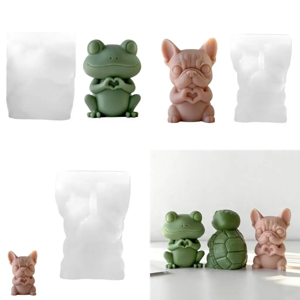 

Силиконовая форма для свечей для собак для декоративных проектов ручной работы, добавляющая тепла празднованию в комнате