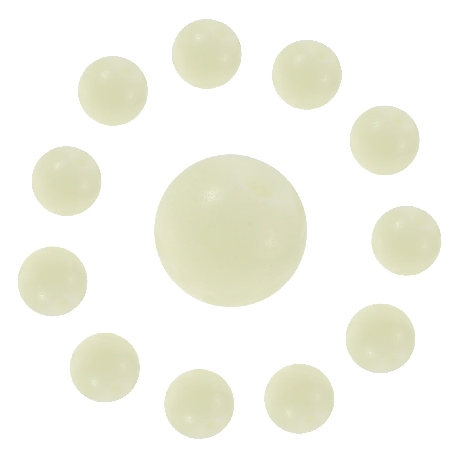 

100Pcs Glow in The Bracelet Beads Luminous Round Holes for Jewelry Making DIY Crafts Glow in The Dark Beads
