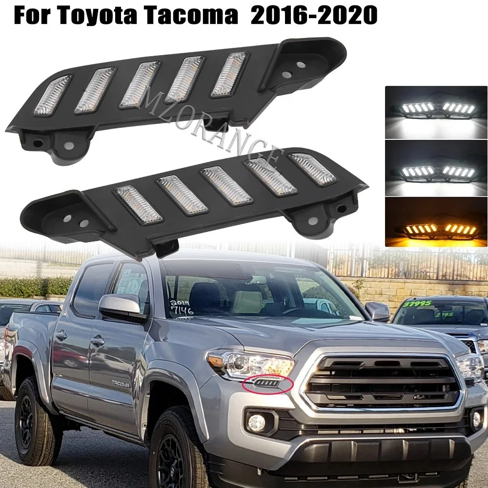 

Car Light for Toyota Tacoma 2012 2013 2014 2015 2016 2017-2020 2021 2022 2023 DRL Fog Lamp Front Bumper Daylight 12V