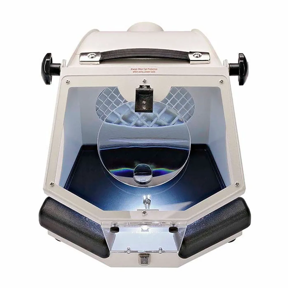 Foredom MALC15 Lighted Work Chamber 2.5X+10X Magnifier LED Light Compressed Jewelry Polishing Dust Containment Bench Station
