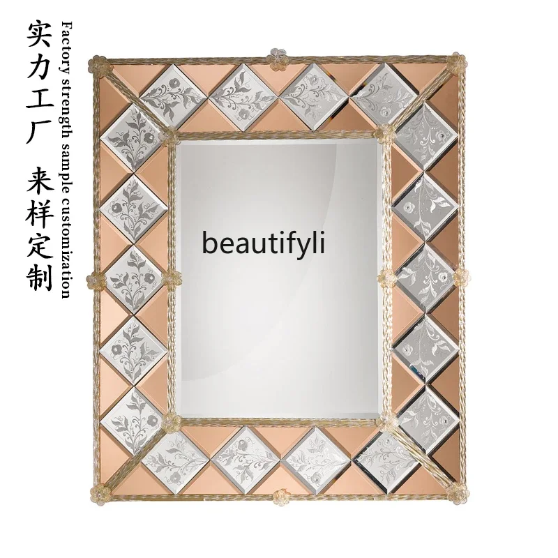 

Wall mounted desktop vanity mirror bathroom mirror vanity table decorative vanity mirror retro home1184