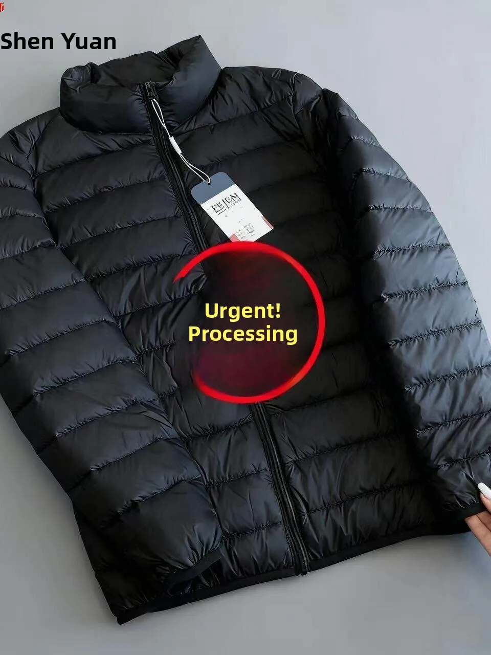 

Ultra-Light down Cotton Jacket Men's Autumn Winter Thin Warm Parka Loose Fit Long Sleeve Casual Style Pure Color Male Fashion