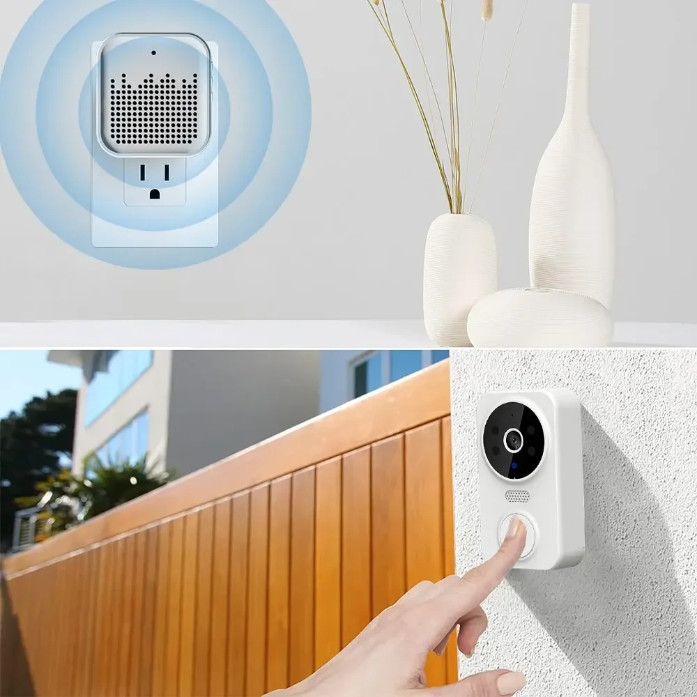 Draadloze Deurbelcamera 1080 Hd Informe Ringbel Wifi Video Smart Intercom Deurbel