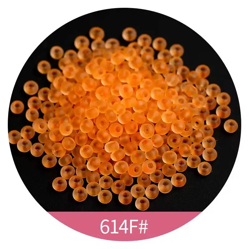 165pcs 3mm Japan Transparent Frosted Glass Beads 8/0 Loose Spacer Seedbeads for Needlework Jewelry Making DIY Sewing Accessories