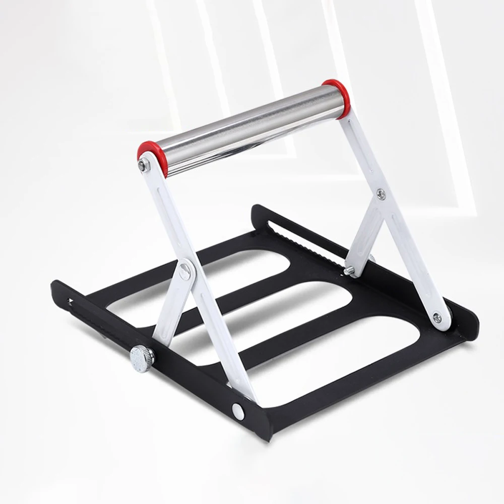 

Multifunctional Material Rack Foldable Bracket for Cutting Machine 55-135mm Height Adjustable Tripod Auxiliary Support Bracket