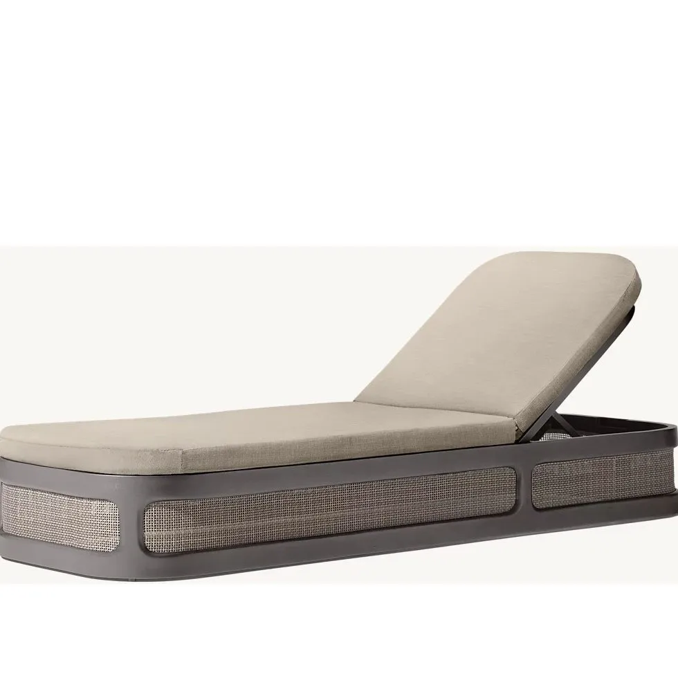 كراسي الاستلقاء في الهواء الطلق حمام سباحة كراسي الروطان كراسي الشاطئ الترفيهية شاطئ البحر فيلا المتسكعون فندق شرفة الترفيه مقاعد الروطان