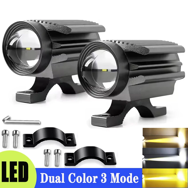 

Universal Motorcycle Spotlight LED Aircraft Light Auxiliary Motorcycle Headlights Fog Light 360° Rotate LED Lights 12V 24V