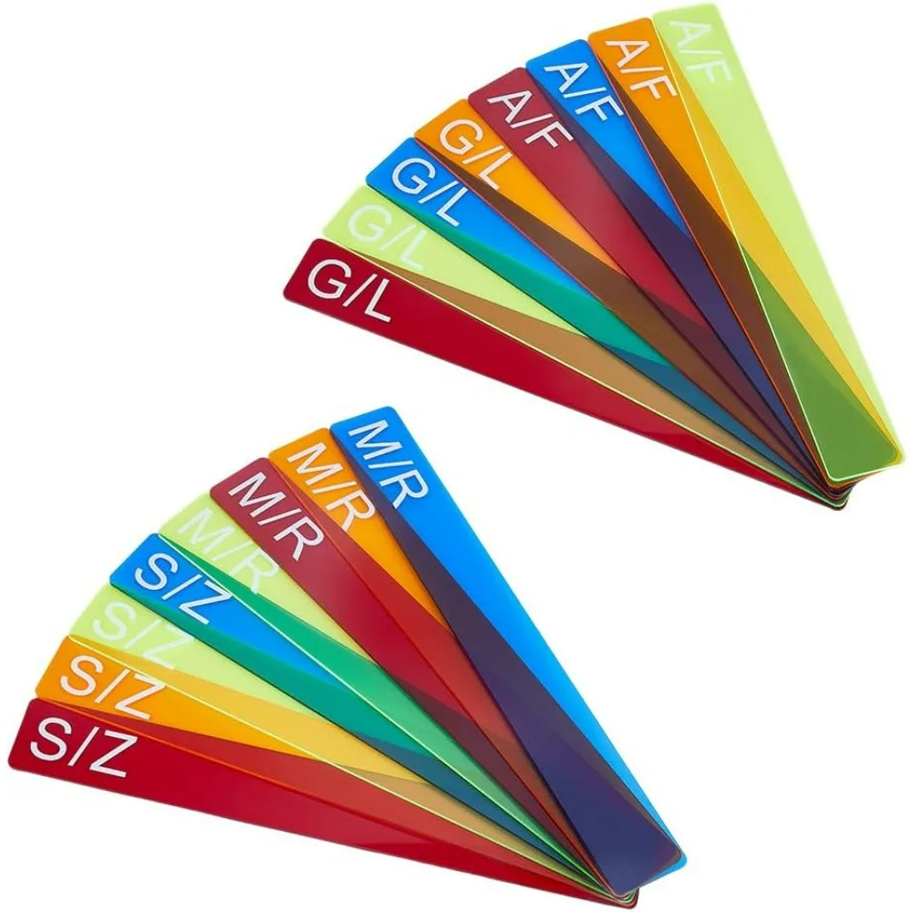 

16Pcs 16 Styles Acrylic Vinyl Record Dividers Fluorescent Records Organizer Tabs Record Alphabet Separator for Vinyl Records