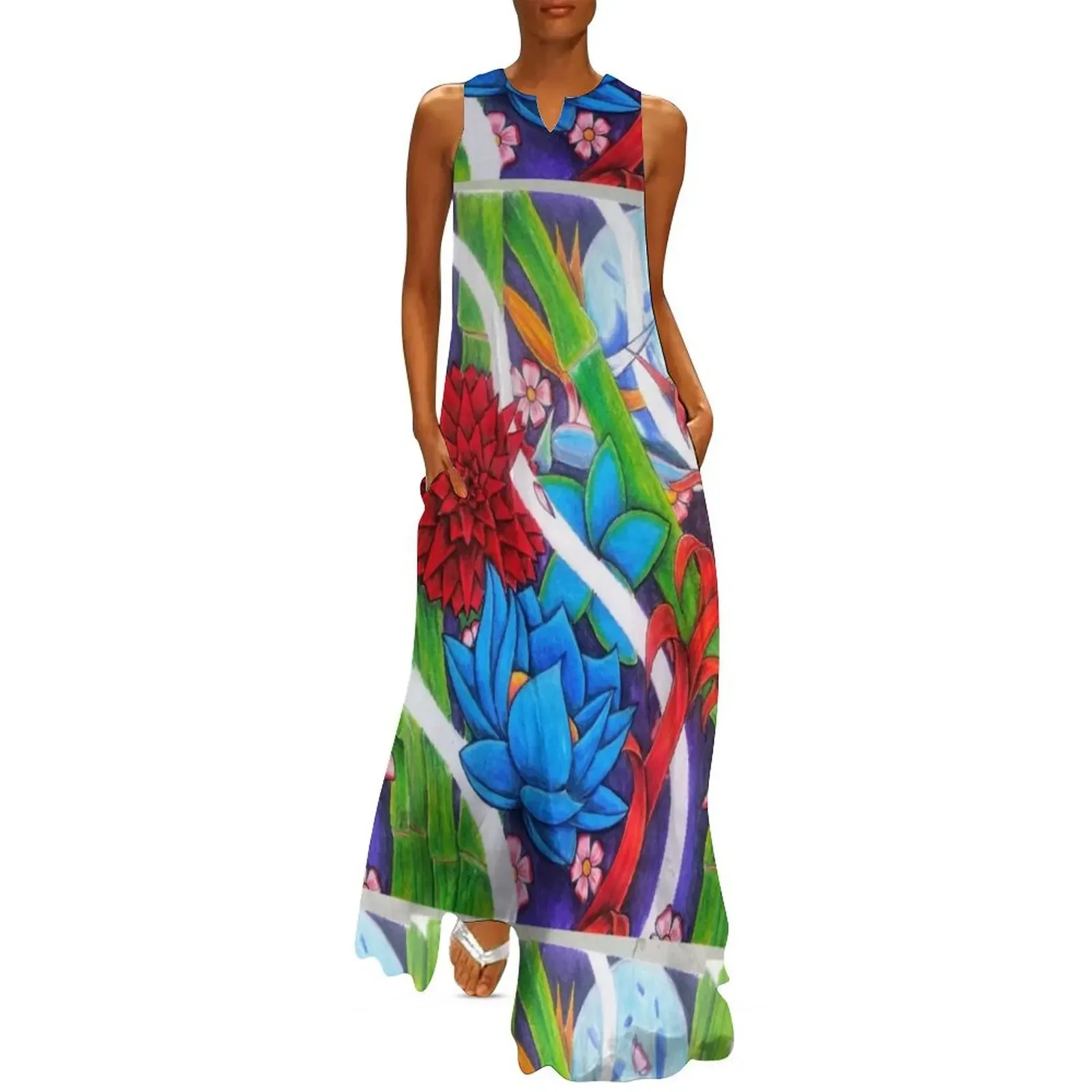 

Flowers in the moonlight Long Dress dresses for woman 2025 prom dress evening dress woman