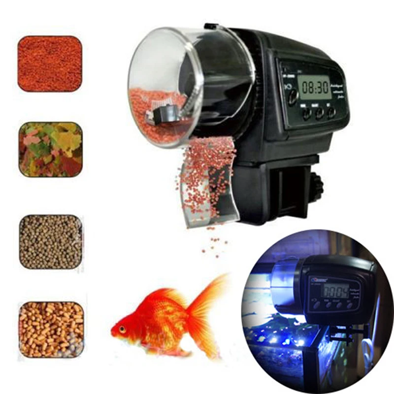 Adjustable Automatic Aquarium Timer Auto Fish Tank Pond Food Feeder Feeding