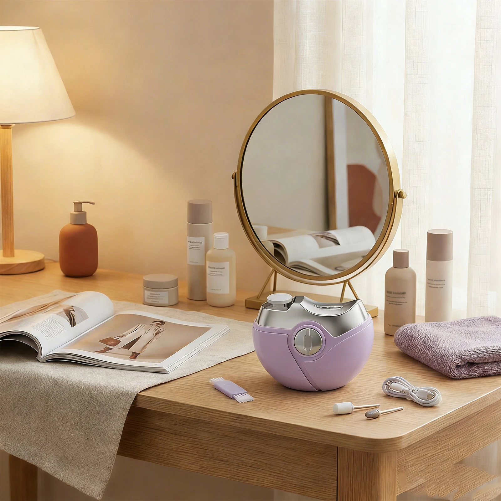 

Portable Automatic Nail Clipper Rechargeable Multi Purpose Electric Manicure Tool Family Practical Durable Nail File Tool