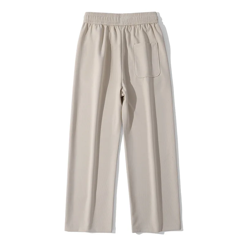 Pantalones de pierna recta de pierna ancha para hombre, pantalones casuales de fregona, estilo americano, primavera y otoño, nueva moda, japonés