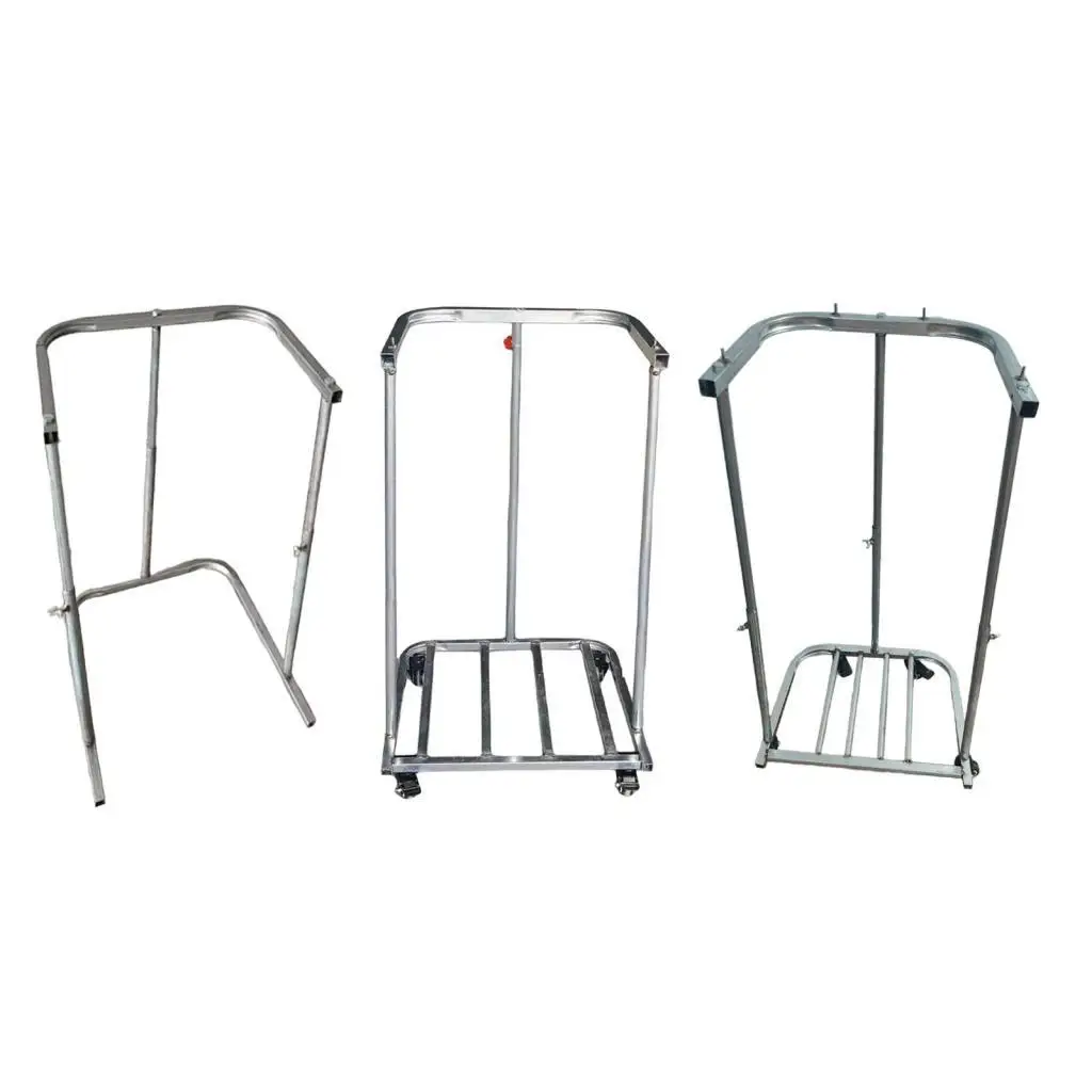 Foldable Metal Bagging Device Trash Bag Holder Multipurpose Garbage Bag Stand for Garden Outdoor Leaves Collection