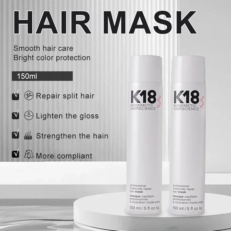 

150ml K18 Leave-in Molecular Hair Mask Original Repair Molecular Hair Damaged Dry Frizz 4-minute Care Moisturizing Treatment