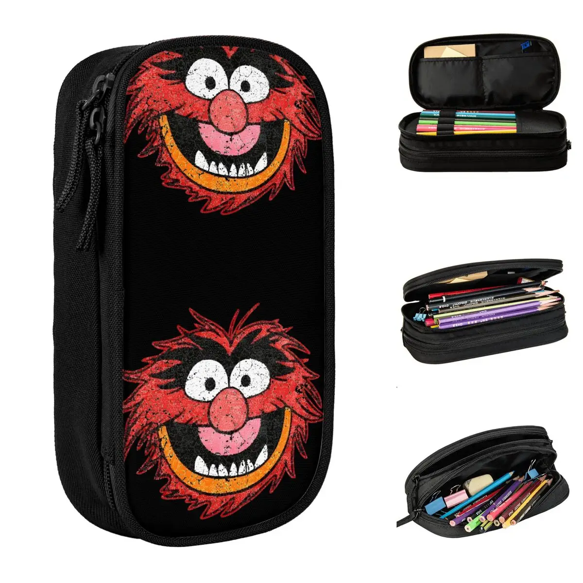 Muppets Brushed Pencil Cases Muppets Christmas Carol Pencilcases Pen Holder for Student Bag Students School Gift Stationery