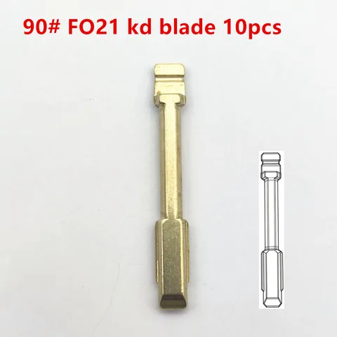 Набор Из 10 Заготовок Ключей FO21 Для Автомобилей Ford Focus, Transit, Mondeo, Jaguar XJ8, 90 KD, 6-гранное Лезвие