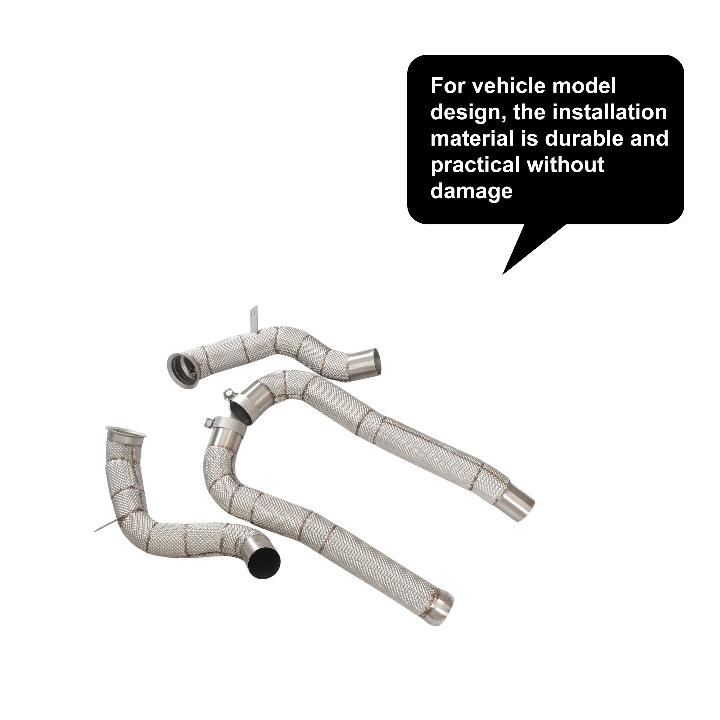 ACE Perfect Fitment Downpipe for Mercedes Benz AMG GT GTC GTR GTS 4.0T High Performance SUS304 Exhaust Systems with Heat Shield