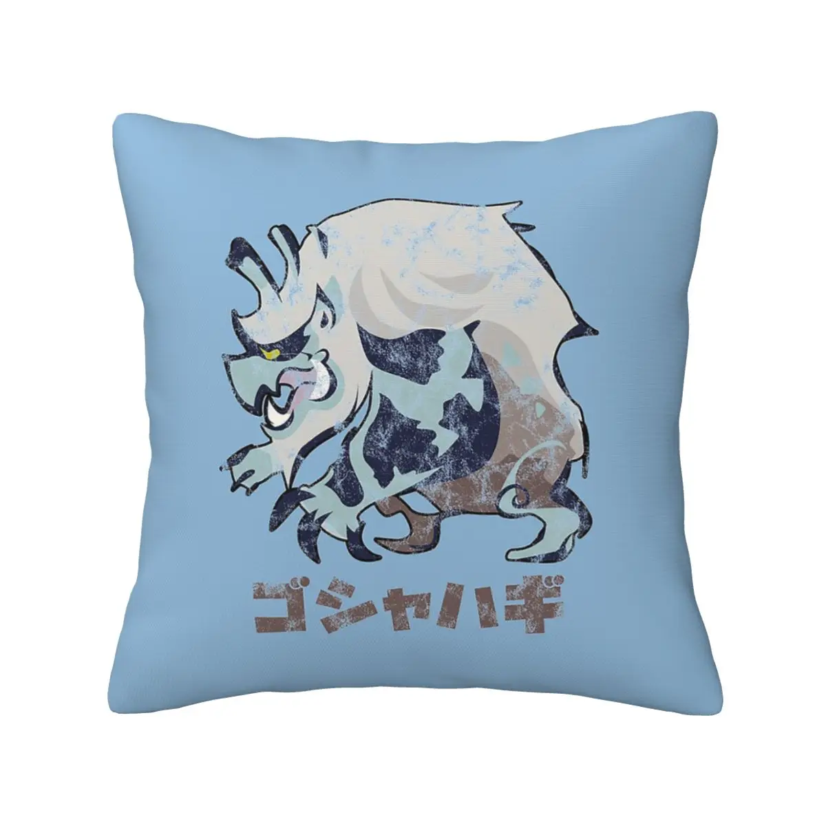 

Monster Hunter Rise Goss Harag Kanji Icon Polyester Cushion Cover Gift Throw Pillow Case Cover for Home Double-sided Printing