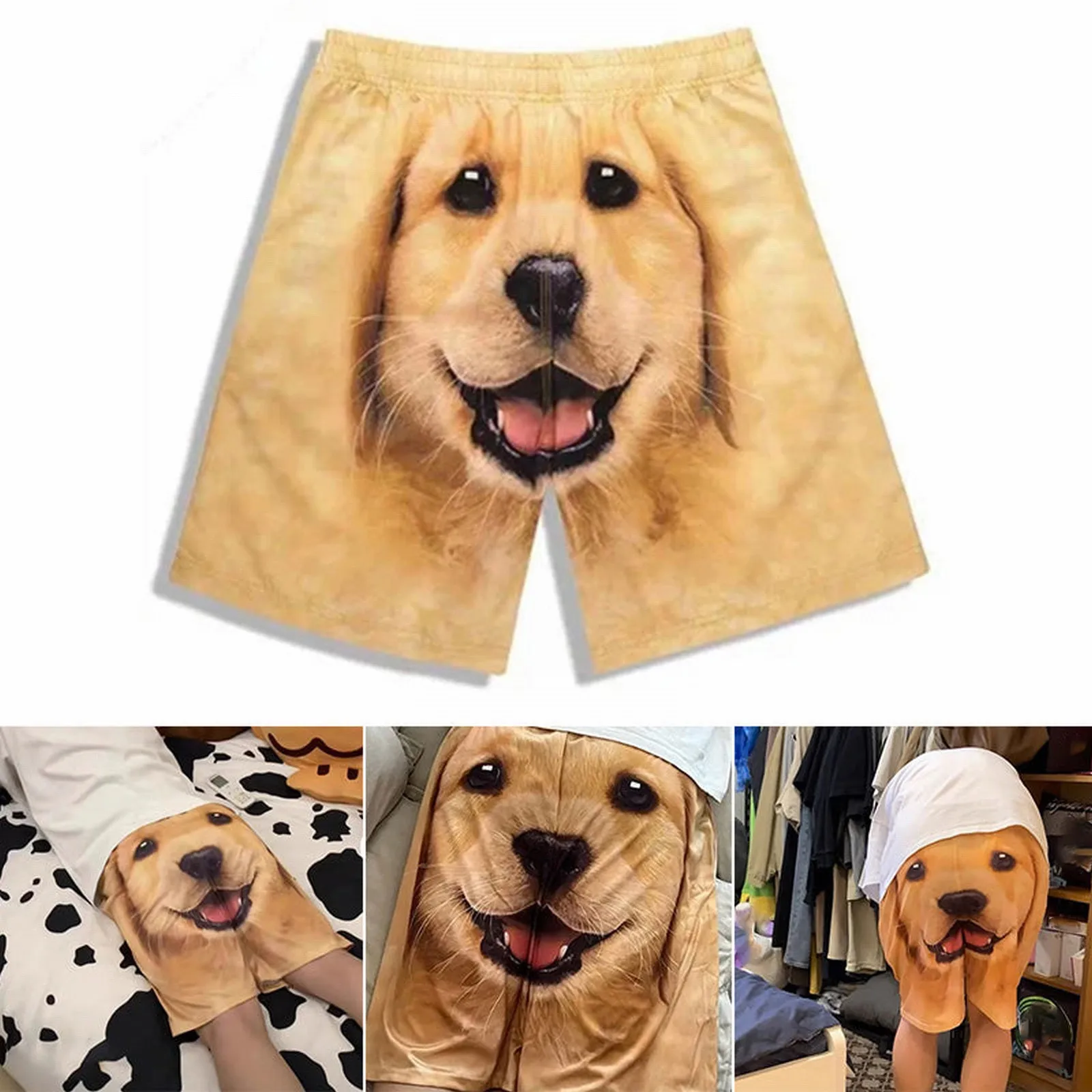 Shorts for Men Quick Y Funny And Funny Gold Shorts Couple Casual Walking Home Sleeping Pants Cute Bones Shorts Rank Shorts