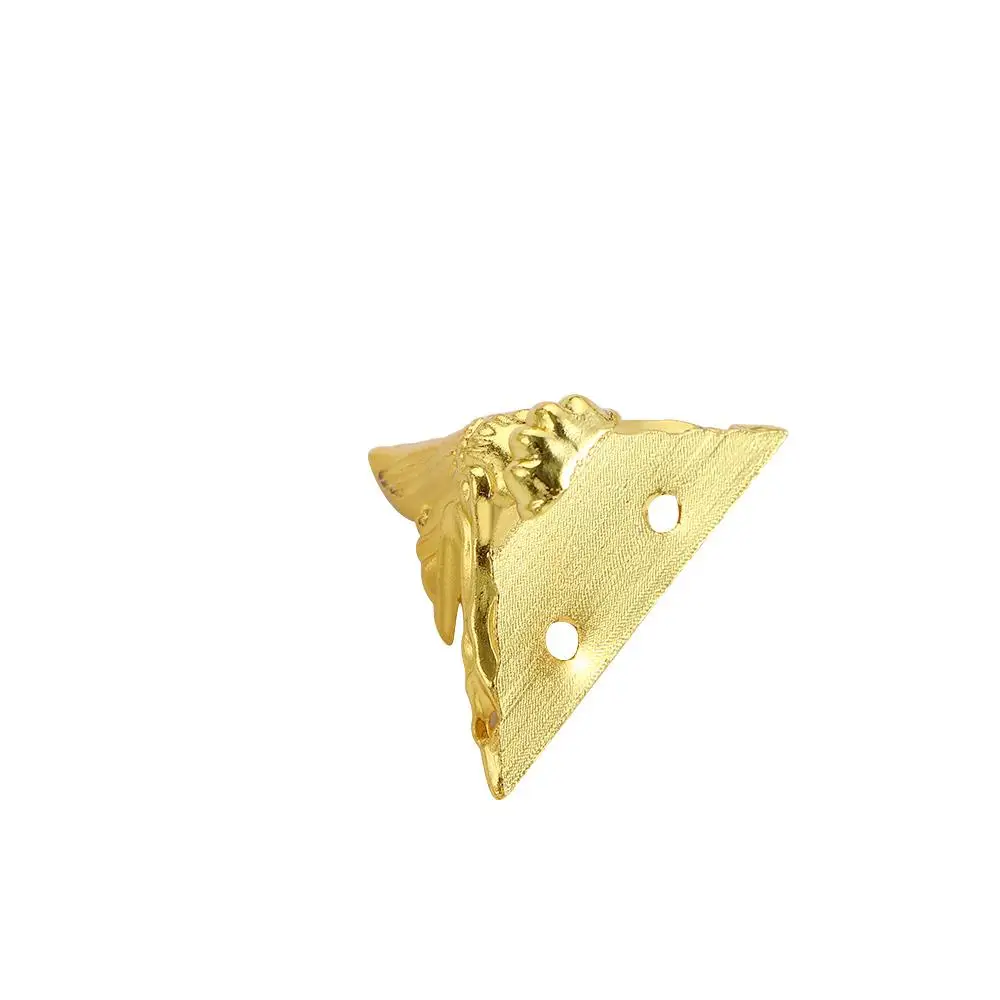 

4pcs Golden Decorative Jewelry Box Hardware Protector Furniture Leg Feet Leg Corner Corner Bracket