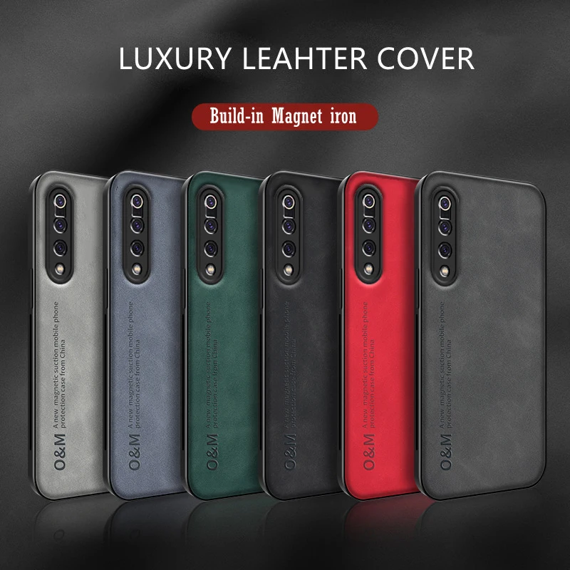 Luxury Leather Magnetic Phone Case For Xiaomi Mi 13 Ultra 12 x 12T 8 9 SE 11 10 Lite A3 9T 10T Pro Build-in iron Slim Soft Cover