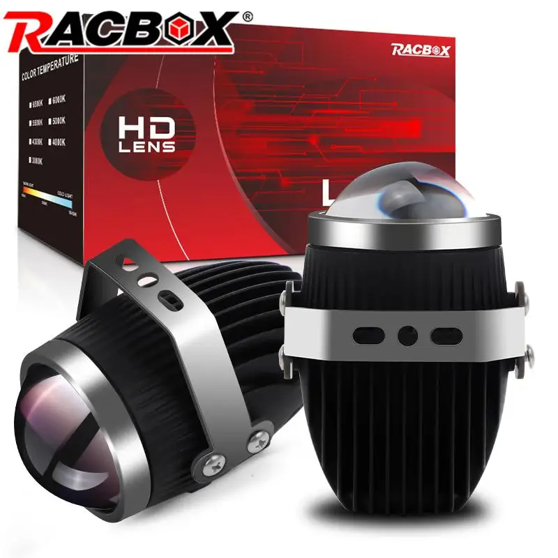 

2 inch LED Fog Light Projector Lens 6000K White High-Low Beam Headlight Fog Lamp Universal Light For Toyota Honda Nissan Ford