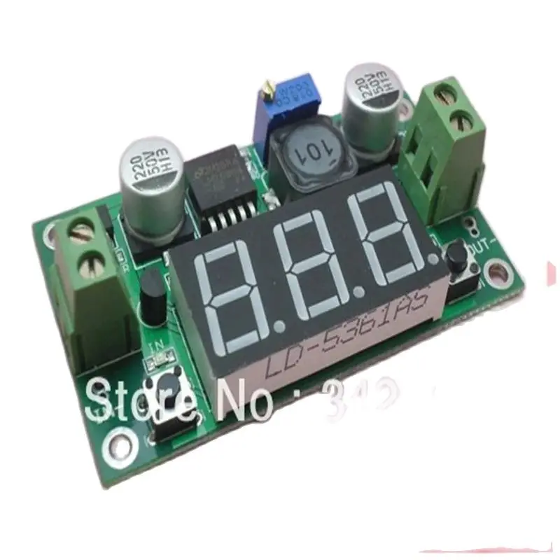 

Adjustable Power Module with Voltage Meter Display, DC-DC, LM2596, 3A Buck Regulator, 10Pcs