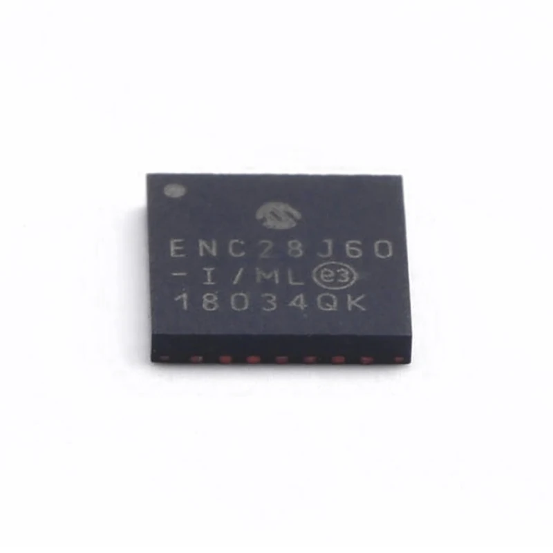 1 Piece ENC28J60-I/ML QFN-28 Silk Screen ENC28J60 IC Chip New Original