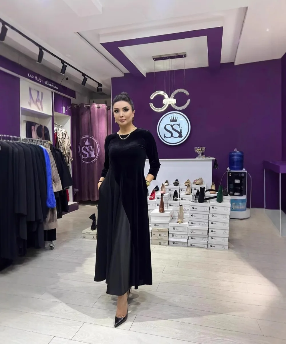 Maxi Vestito Abaya Donne Abiti Modesti Ramadan Eid Abaya Musulmano Marocco Caftano Dubai Islam Arabo Abito Lungo Jalabiya Abiti
