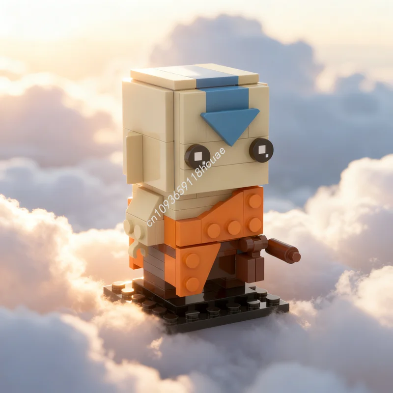 113 elementów MOC Avatar: Legenda Aanga BrickHeadz Model Zabawka Klocki Prezent na Boże Narodzenie Architektura DIY Kreatywna Pomysł