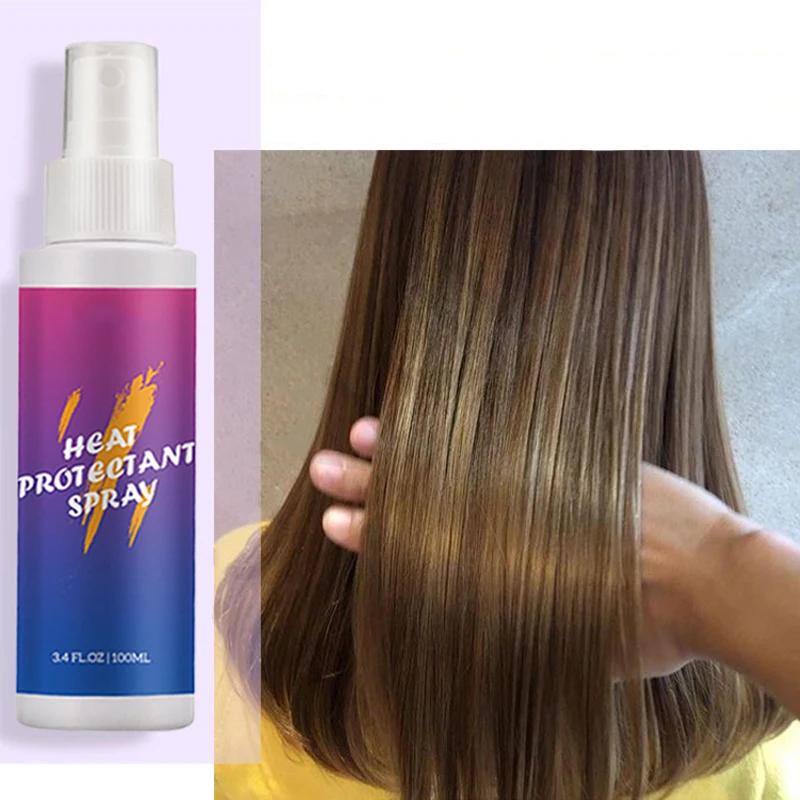 1Pcs Heat Protectant For Hair Spray Repair Damage Blow-dry Hair Care Frizz Control Thermal Protectant Spray For Hair Salon 100ml