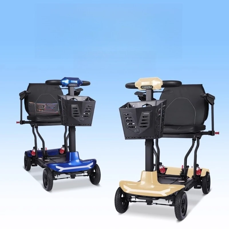 

Scooter four-wheel, high-end folding, elderly lightweight electric vehicle battery car