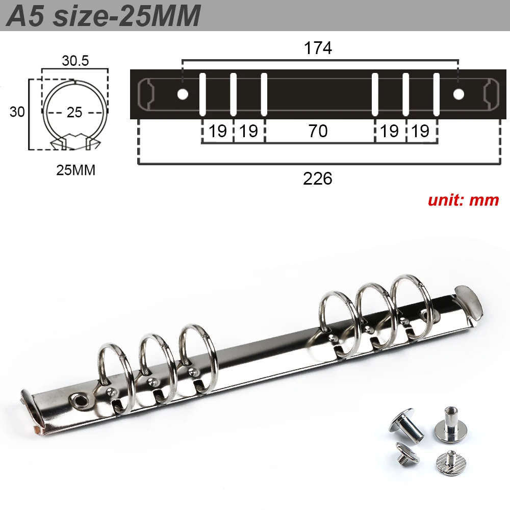 5PCS Lots A5 A6 A7 Ring Mechanism 15 20 25 30MM