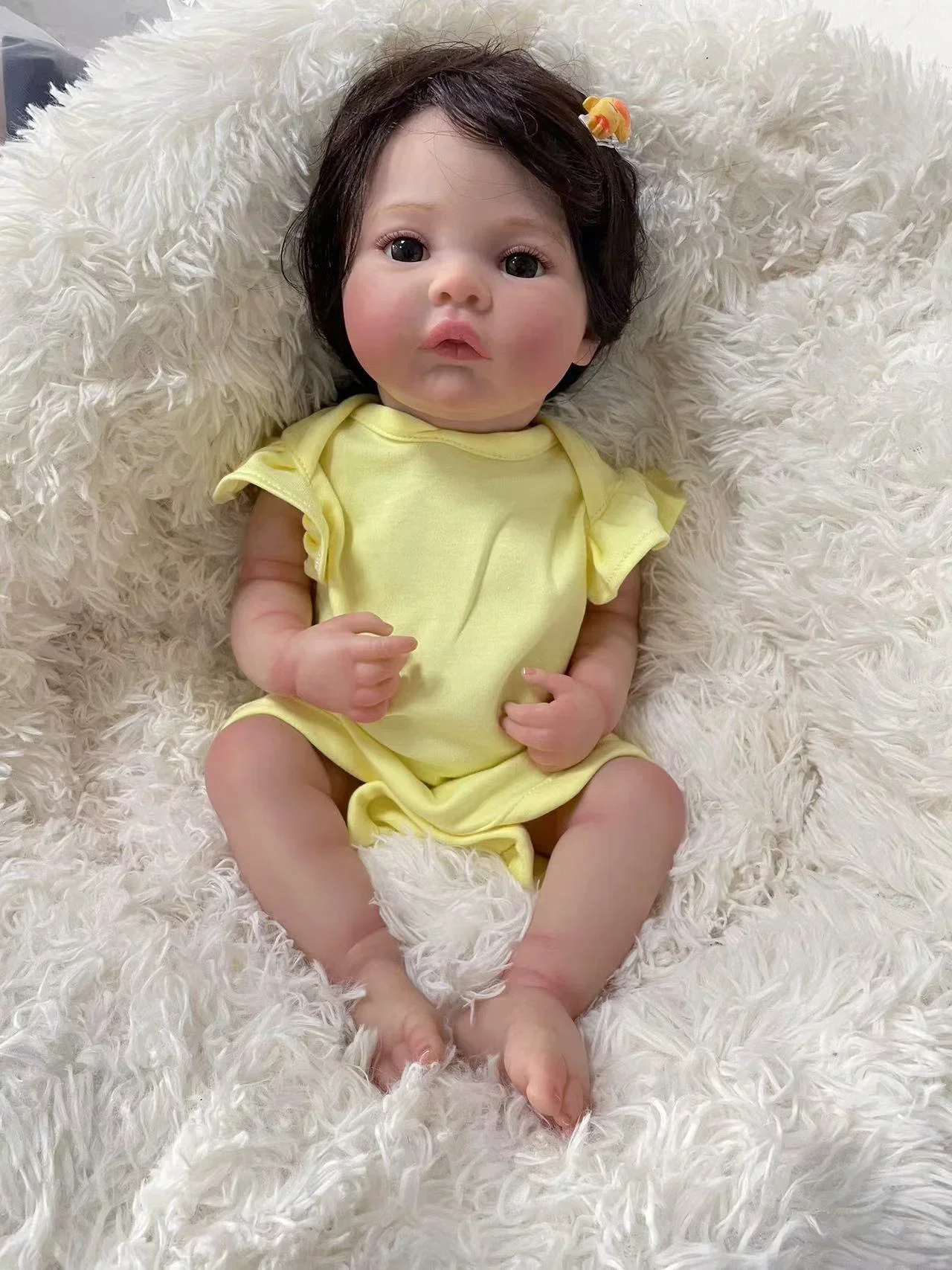 18inch Meadow Full body Reborn Baby Doll Newborn Baby Size Real Picture Handmade Hand-root Hair Visible Veins