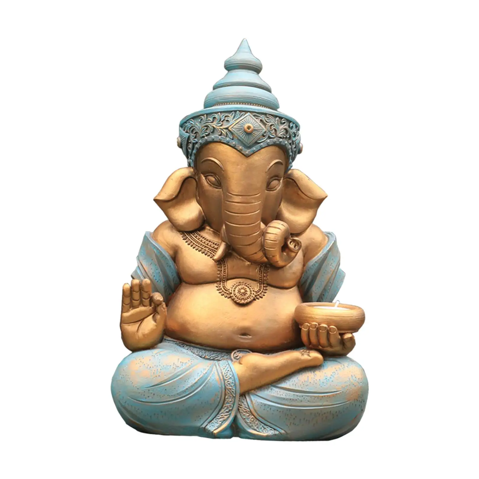 Imagem -04 - Ganesh Estátua Indiana para Jardim e Varanda Ganesha Figurine Paisagismo ao ar Livre