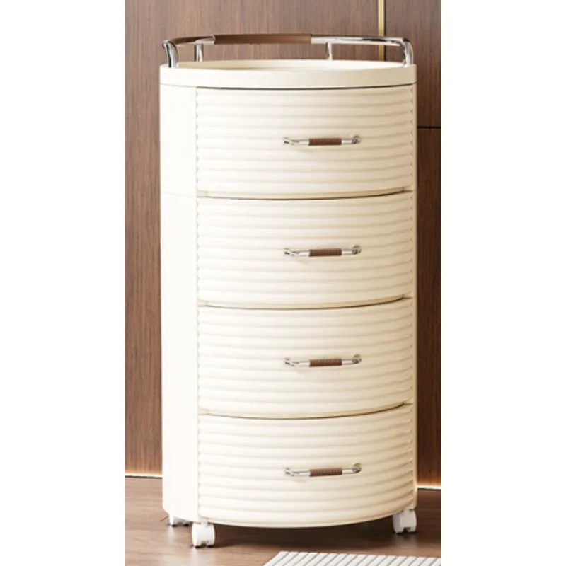 Multifunctional Drawer Storage Cabinet Living Room with Wheel Storage Cabinet Multi-layer