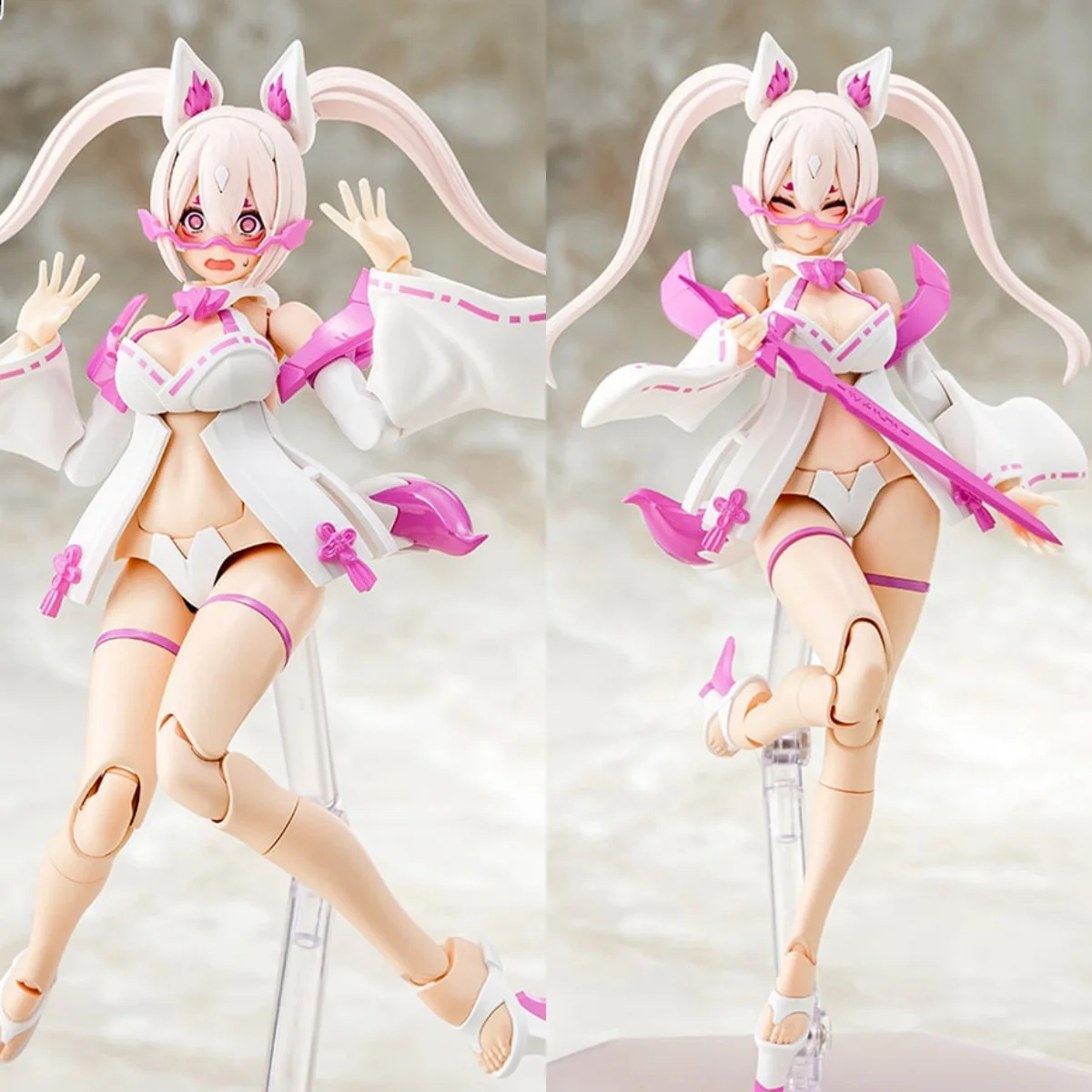 

KP720 1/12 Megami Device Kyuubi Matsuri Mecha Girl Plastic Assembly Goddess Series Full Set 14cm Action Figure Model Toys