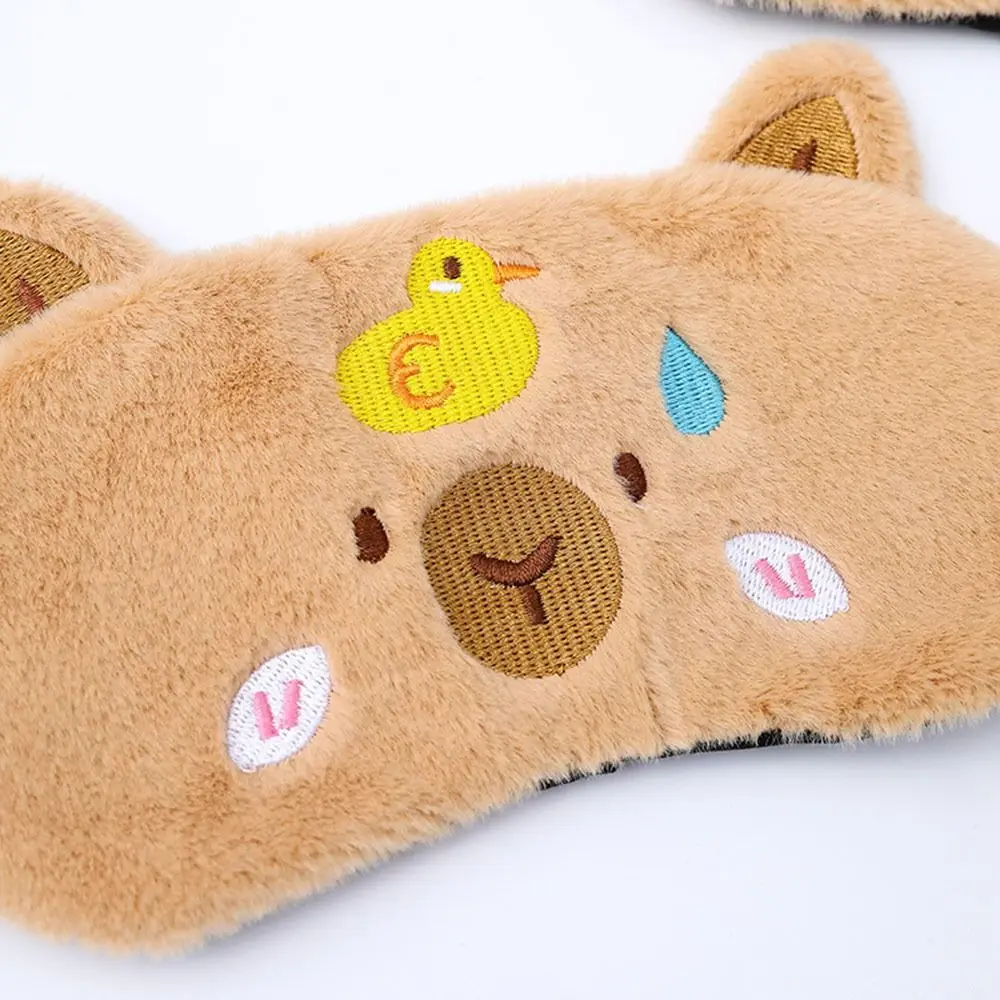 

Милая капибара, маска для сна, мягкая расслабляющая маска для глаз, мультяшная маска для глаз для девочек и женщин, домашние путешествия