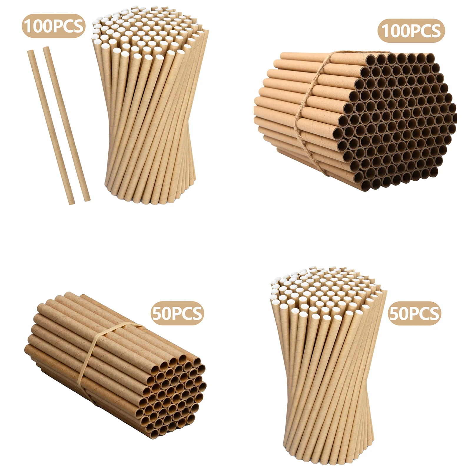8mm Diameter Hole Cardboard Bee House Mason Bee Nesting Tubes Set Refill Liners Cutable Easy to Replace Bee Condo Hotel