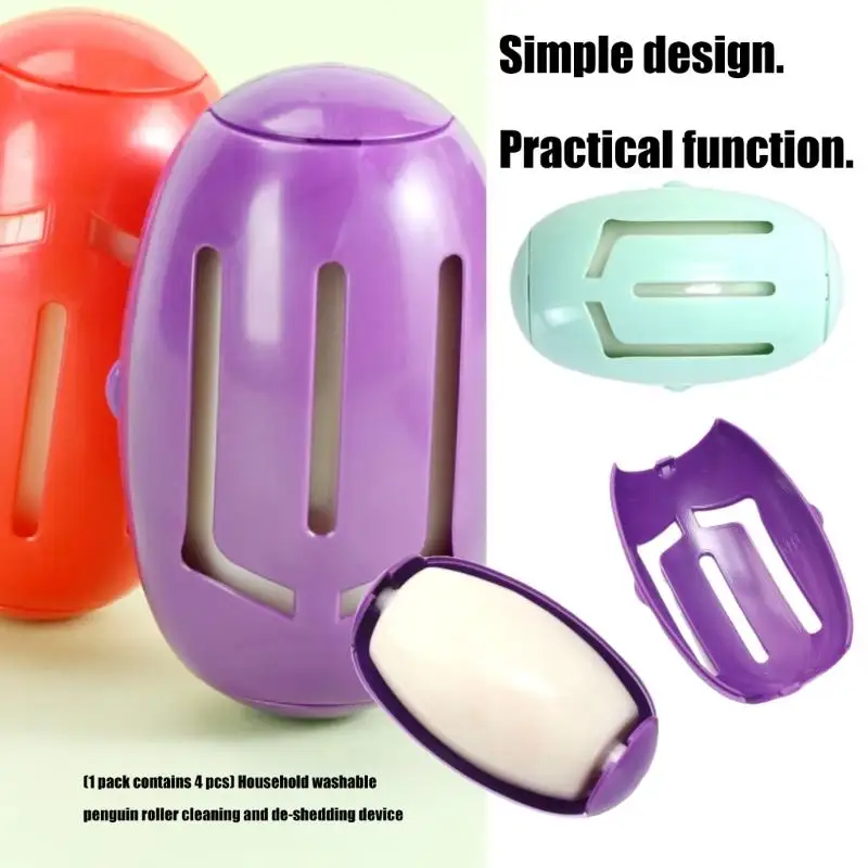 

4PCS Reusable Fabric Lint Rollers for Furniture CarSeat Pet Hair Cleaning Tool D2RD